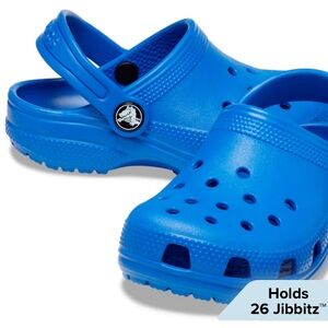 Crocs Toddler Classic Clog (C10, Blue Bolt)